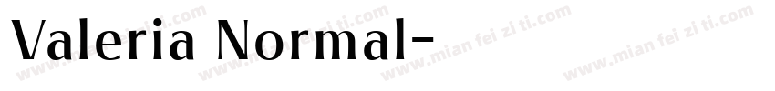 Valeria Normal字体转换